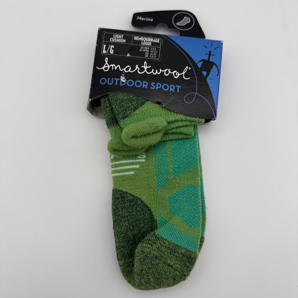 SmartWool Socks Mens Large Outdoor Sport Light Cushion Merino Wool Blend NEW